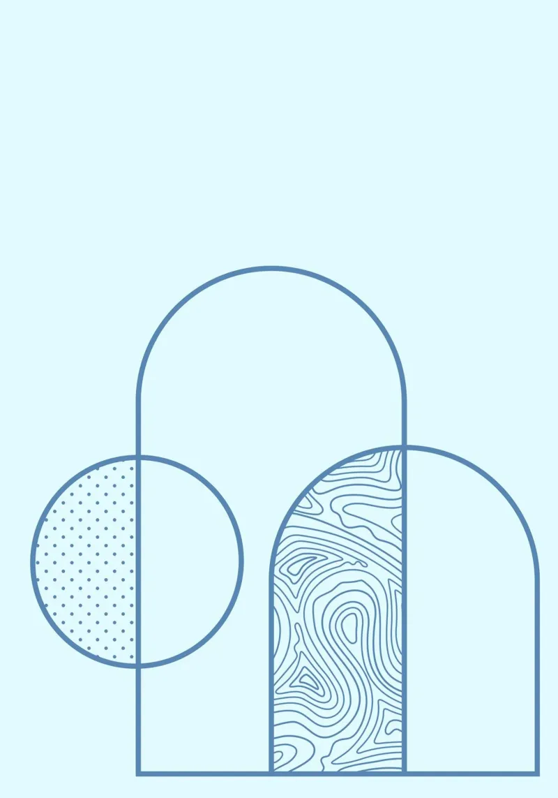 Minimalist Arch & Circle Abstract Line Art Print by Ferm Liv canvas by NorwesClub