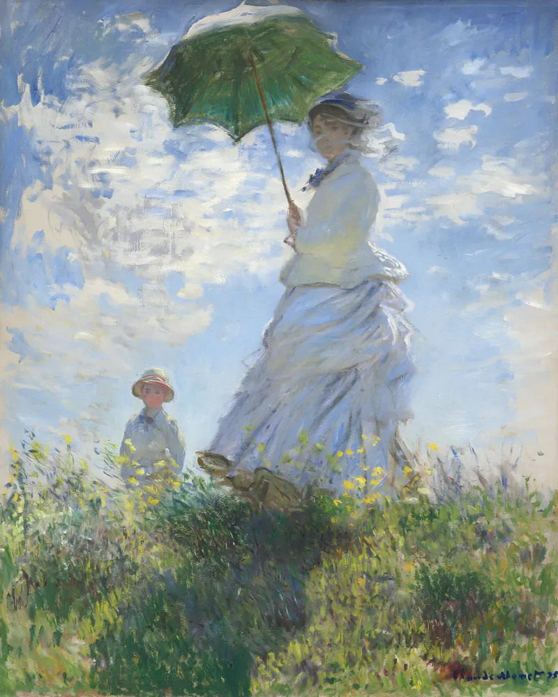 Claude Monet - Donna con ombrellone: figura impressionista St. pellicola backlit da NorwesClub