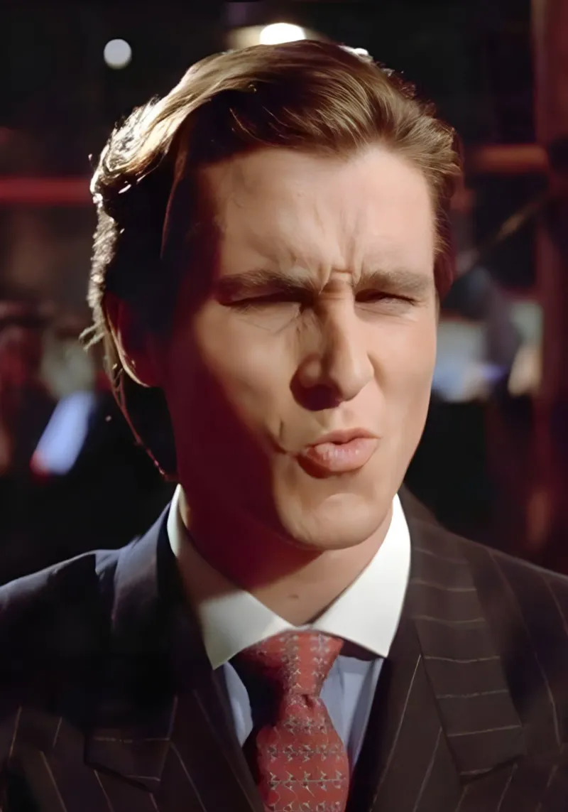 christian Bale pellicola backlit da Low poly art