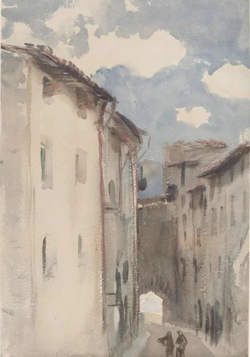Roca Delpech: Via Camprodon, Impressionista, Scena di villaggio pellicola backlit da NorwesClub