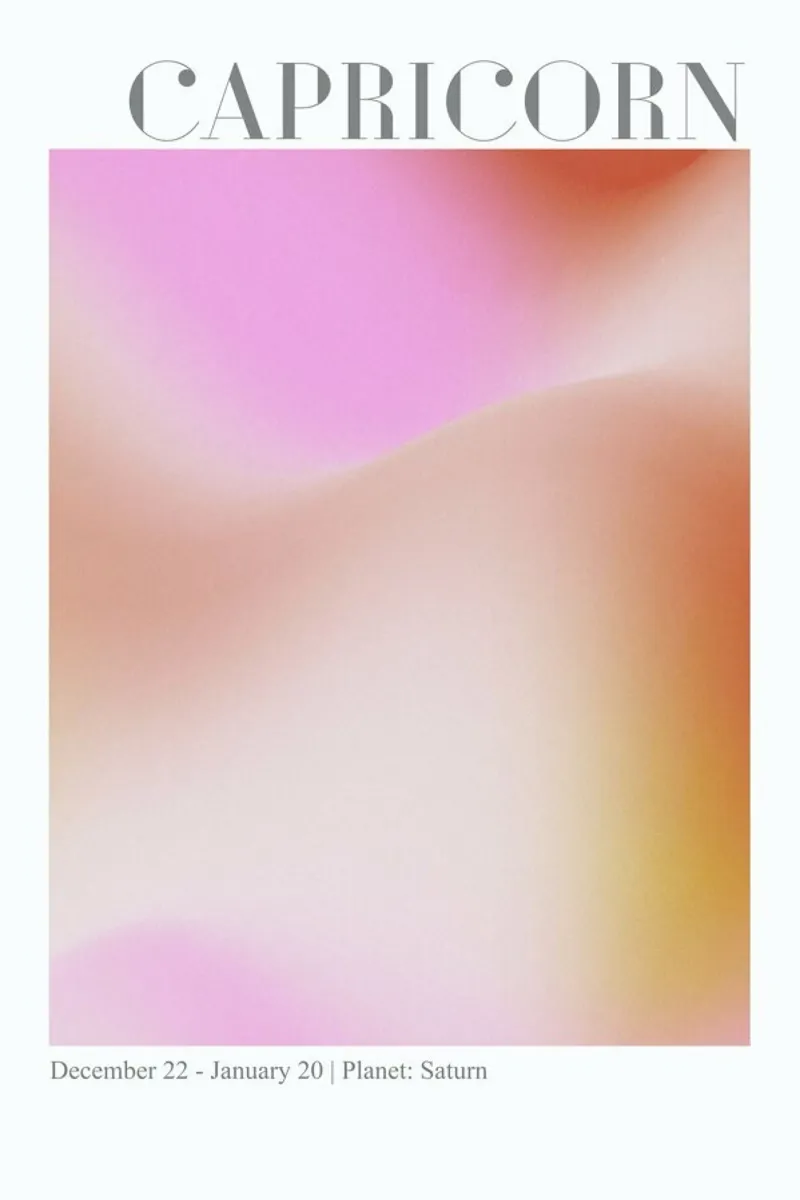 Capricorn Abstract Aura pellicola backlit da cafelab