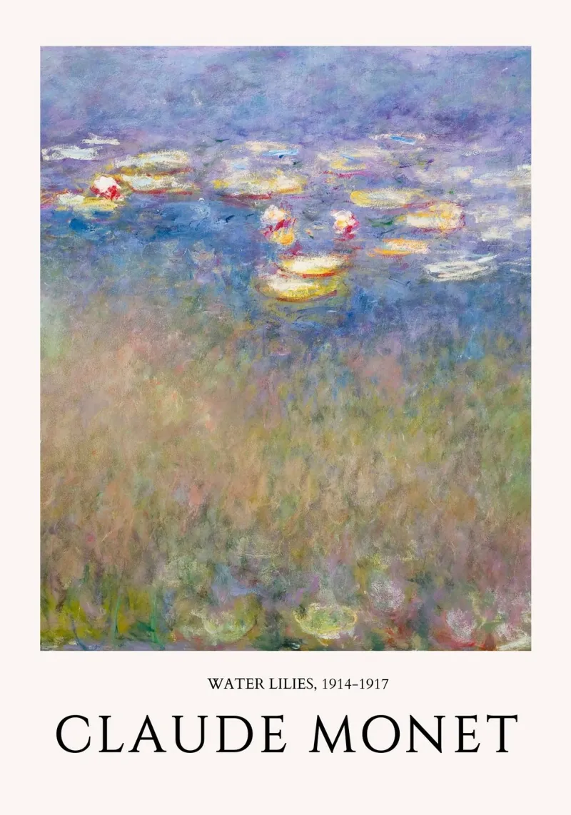 Ninfee di Monet, manifesto di una mostra di impressionisti pellicola backlit da NorwesClub