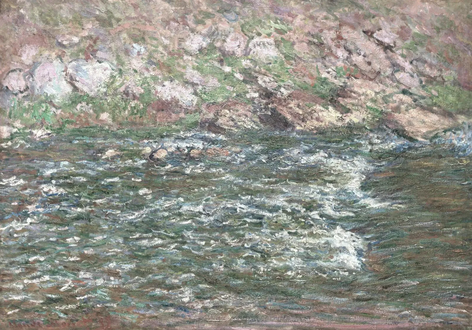 Il fiume Creuse di Monet, un paesaggio impressionista a tinte forti alluminio dibond da NorwesClub