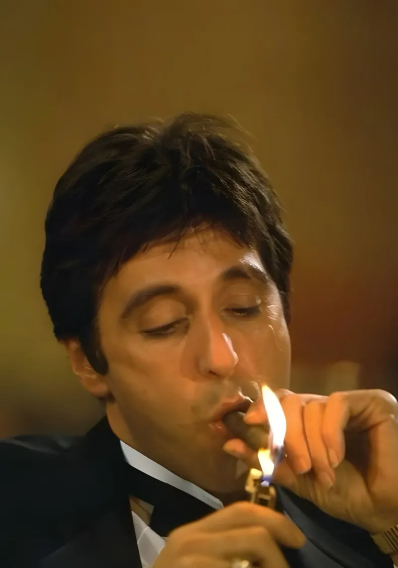AI Pacino Meme pellicola backlit da Low poly art