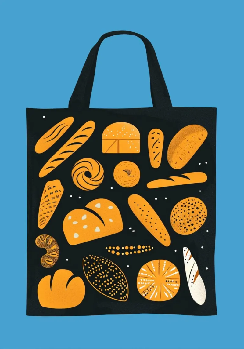 Poster con assortimento di pane artigianale - Decorazione per la cucina del panificio poster con telaio in alluminio da NorwesClub