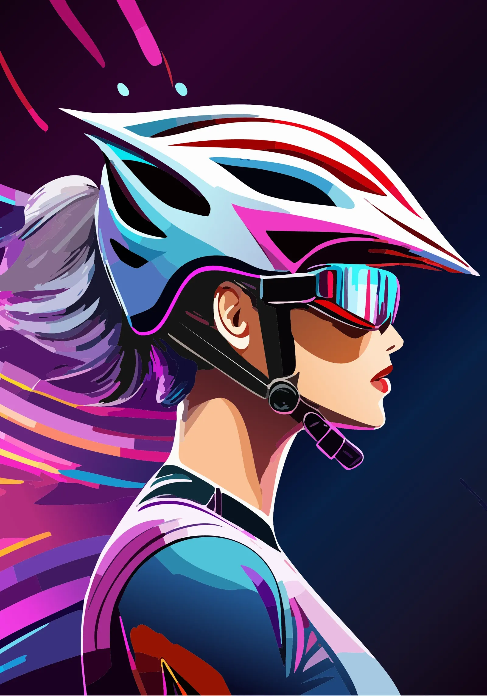 Design della bicicletta da strada per le donne - potenza e stile design moderno pellicola backlit da Radkunstwerk