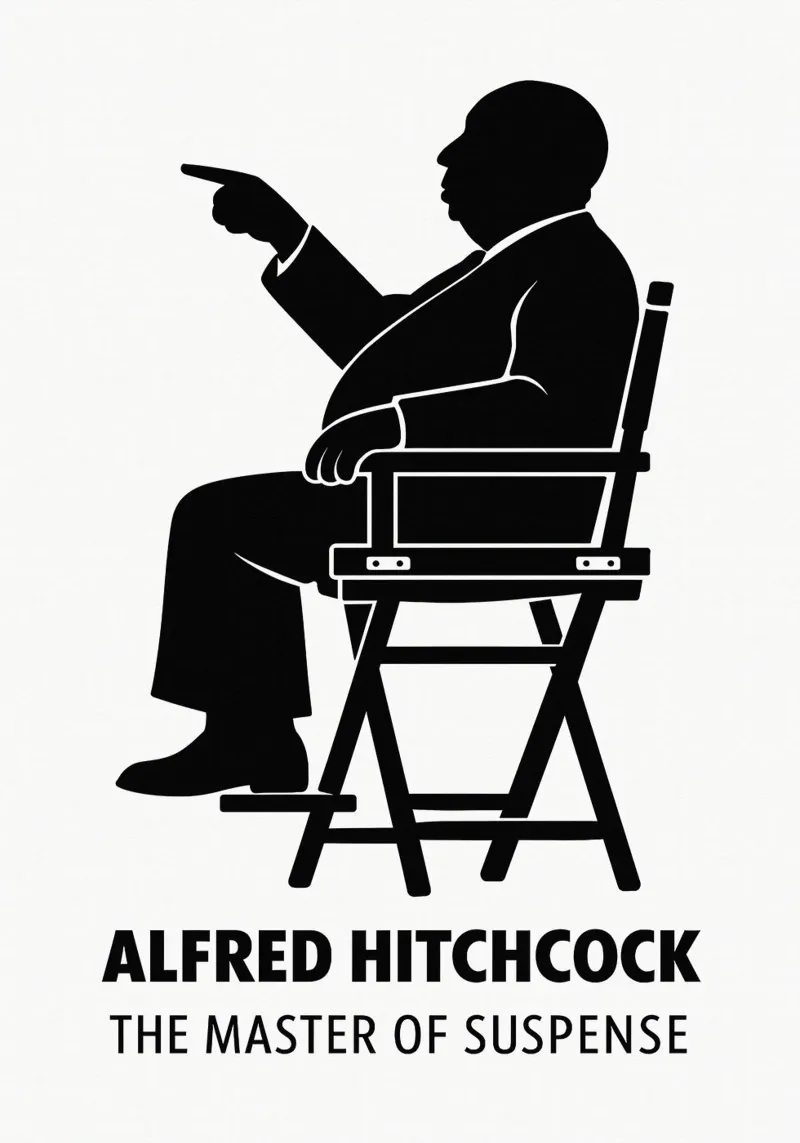 Alfred Hitchcock Print pellicola backlit da MoviesArt