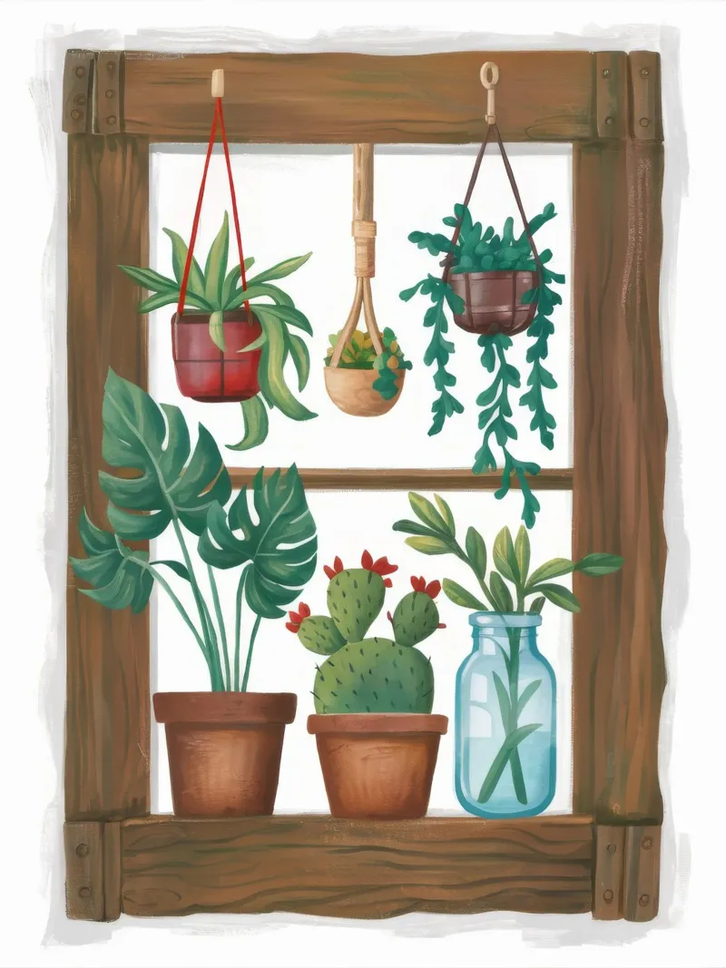 Telaio da giardino sospeso poster con telaio in plastica da Arcane Shade