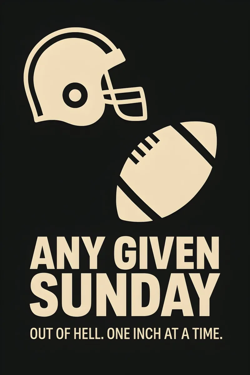 Any Given Sunday Print carta hahnemühle da MoviesArt