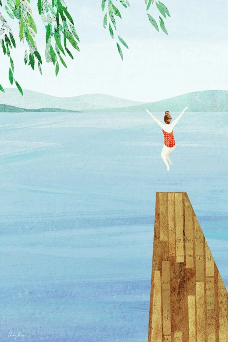 Wild Swim Poster von Henry Rivers
