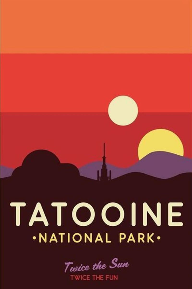 Reise nach Tatooine Poster von youngs print