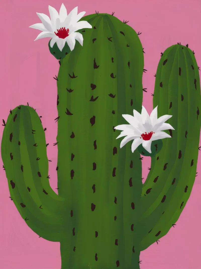 Sogno di cactus rosa poster con telaio in plastica da Arcane Shade