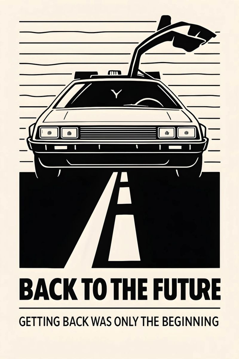 Back To The Future Print pellicola backlit da MoviesArt