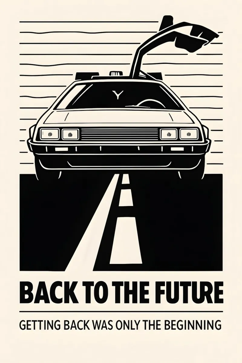 Back To The Future Print carta hahnemühle da MoviesArt