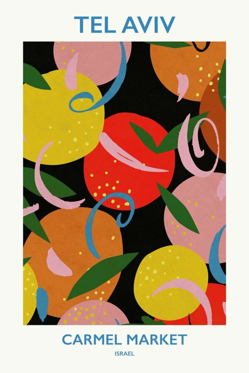 Carmel Market poster by Pure