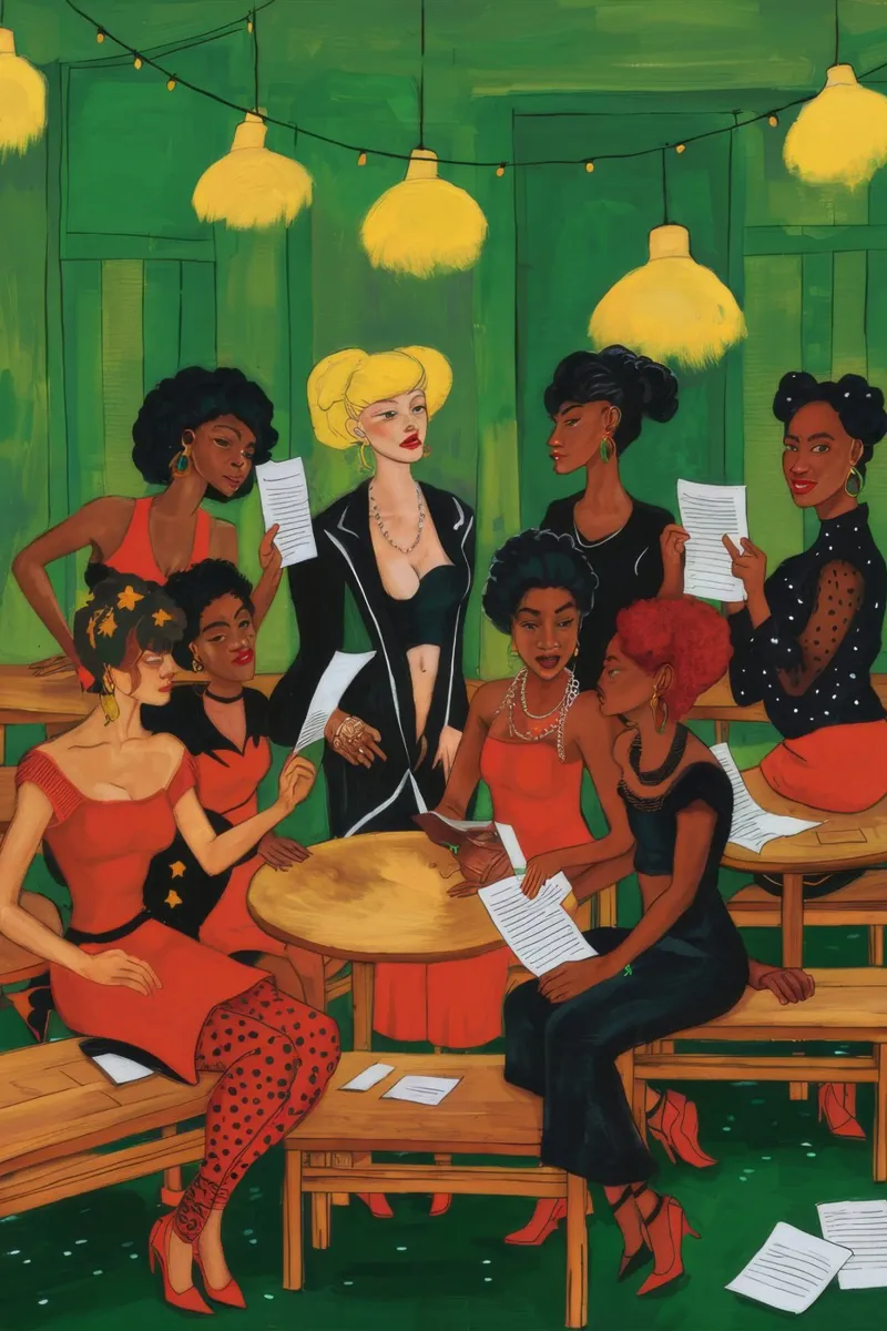Creatività comunitaria poster con telaio in legno da Ebony Carpenter