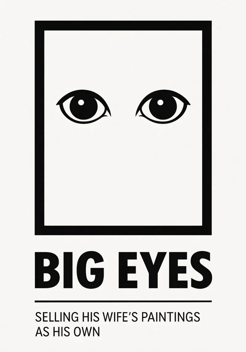 Big Eyes Print tela con Cornice a cassetta da MoviesArt