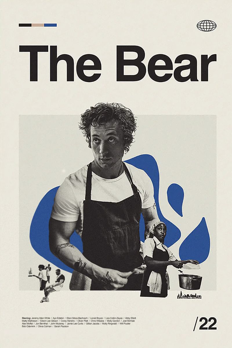 The Bear Poster von Attaboy Dsgn