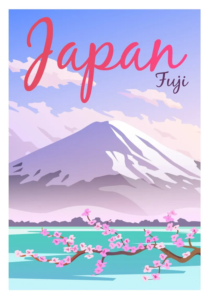 Fuji, Giappone plexiglass da Wanderlust Vibes
