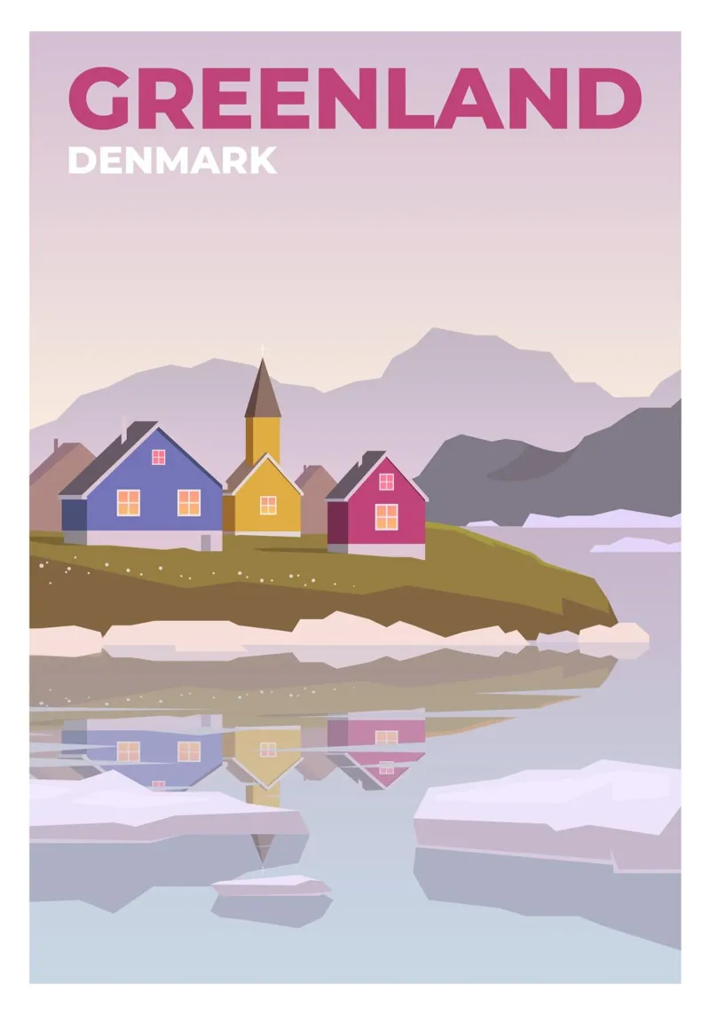 Groenlandia, Danimarca carta hahnemühle da Wanderlust Vibes