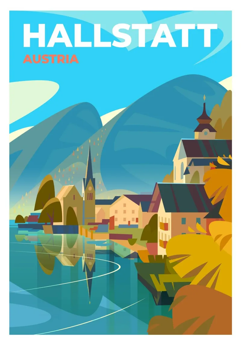 Hallstatt, Austria carta hahnemühle da Wanderlust Vibes