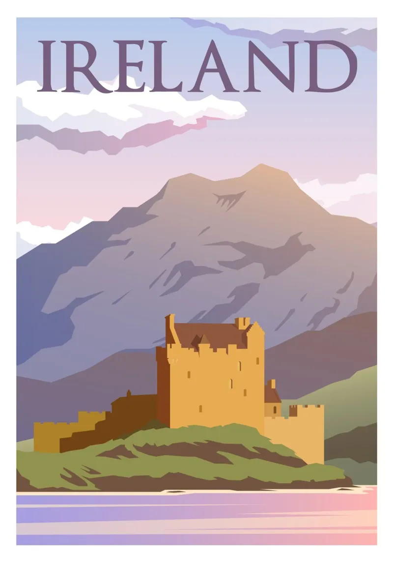 Irland Leinwand von Wanderlust Vibes