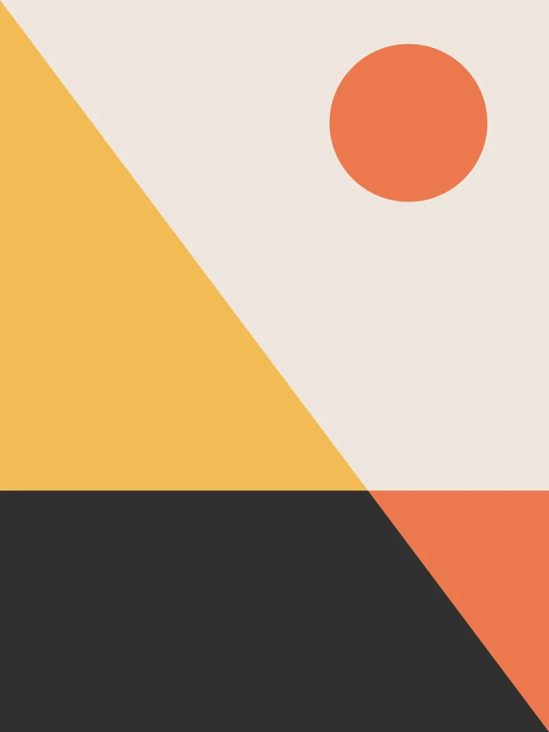 Abstract Boho mid century Pattern 30 poster by Paigaam Studio