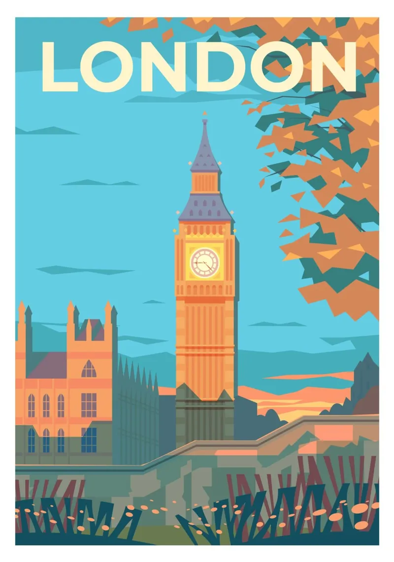 Londra, Regno Unito alluminio dibond da Wanderlust Vibes