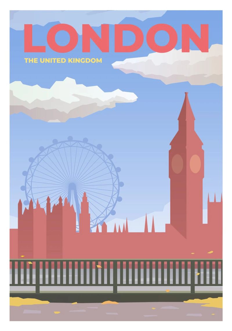 London, Vereinigtes Königreich Poster von Wanderlust Vibes