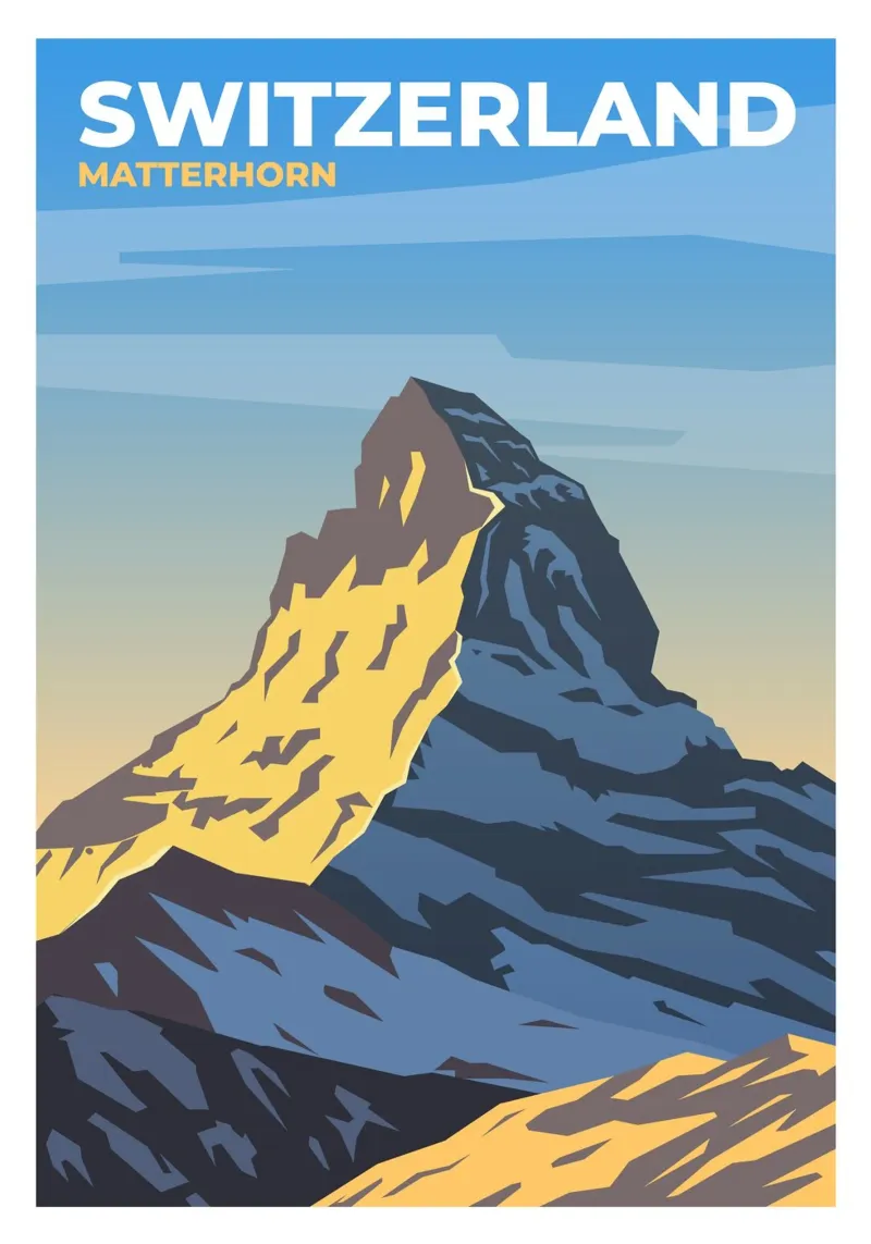 Cervino, Svizzera carta hahnemühle da Wanderlust Vibes