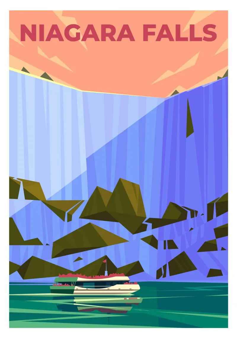 Cascate del Niagara, Canada carta hahnemühle da Wanderlust Vibes