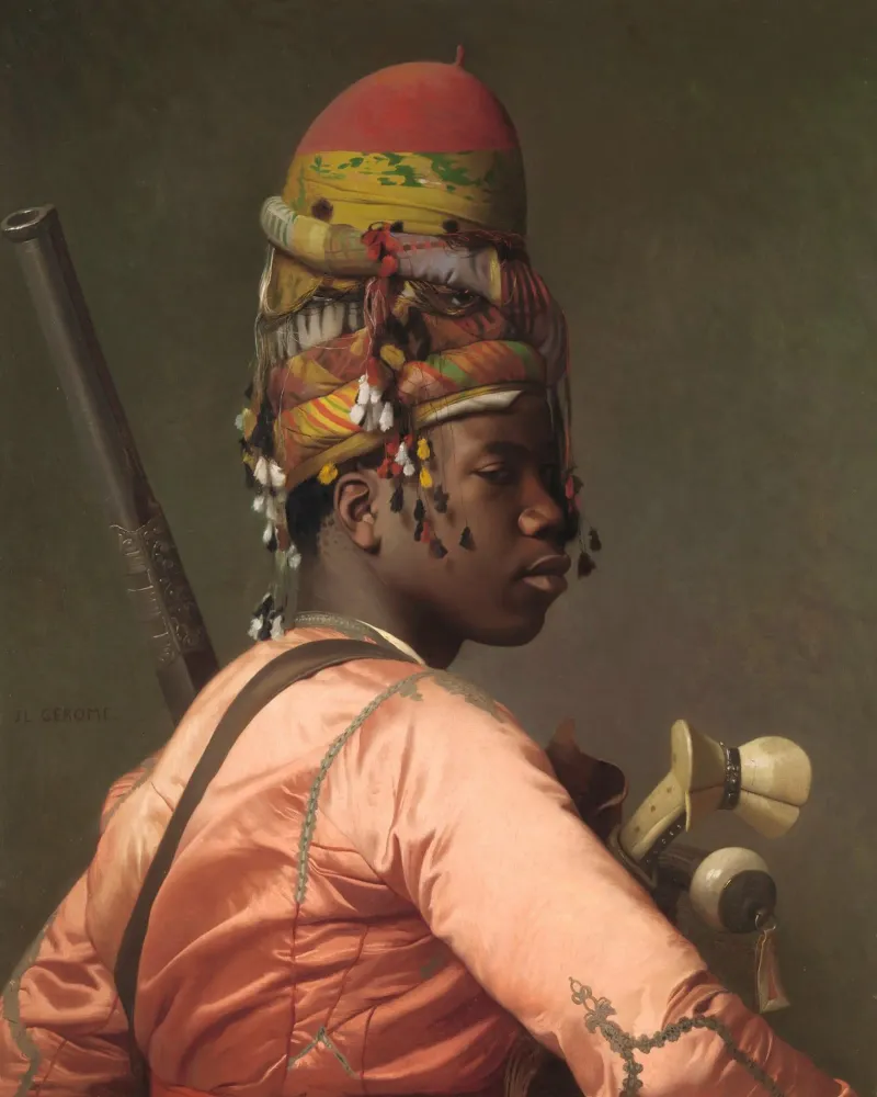 Bashi-Bazouk di Jean-Léon Gérôme pellicola backlit da Venus Art