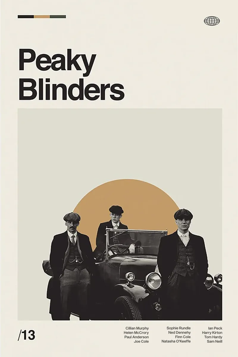 Peaky Blinders Minimal Art carta hahnemühle da Attaboy Dsgn