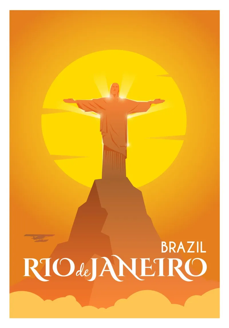Rio de Janeiro, Brasile poster da Wanderlust Vibes
