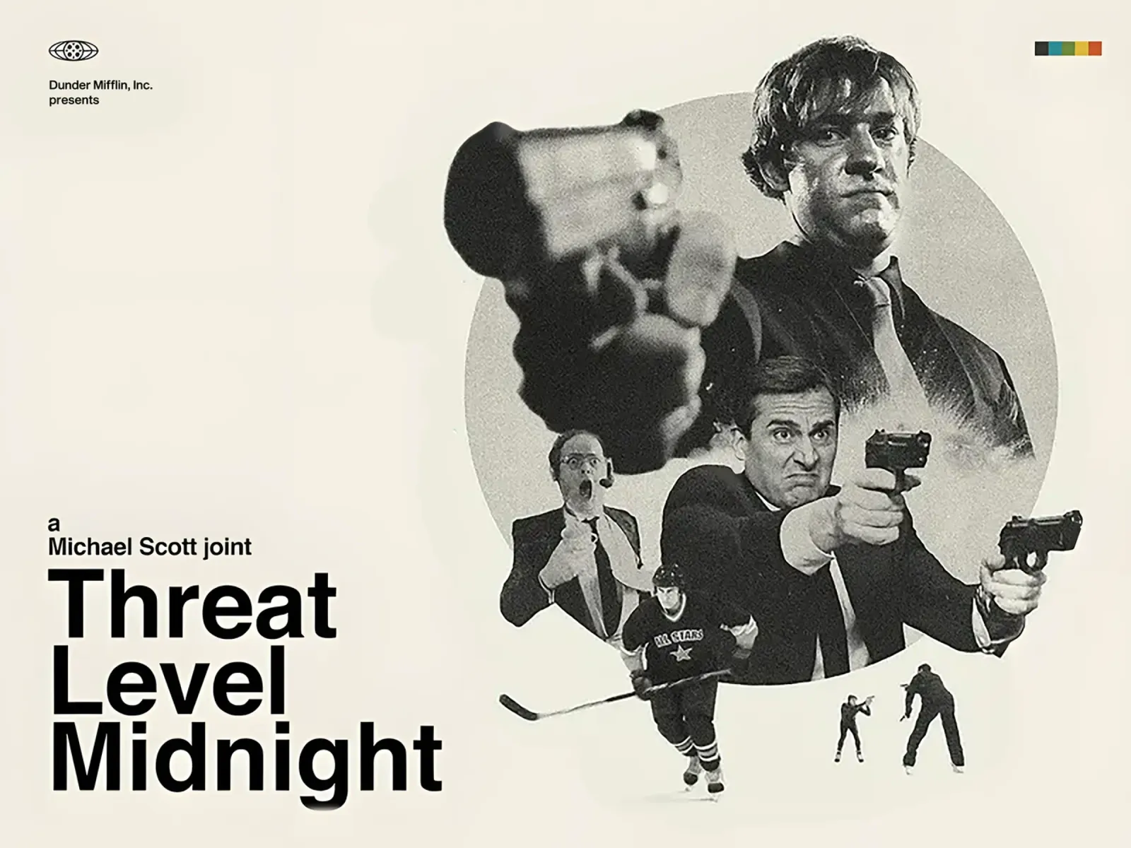 Threat Level Midnight pellicola backlit da Attaboy Dsgn