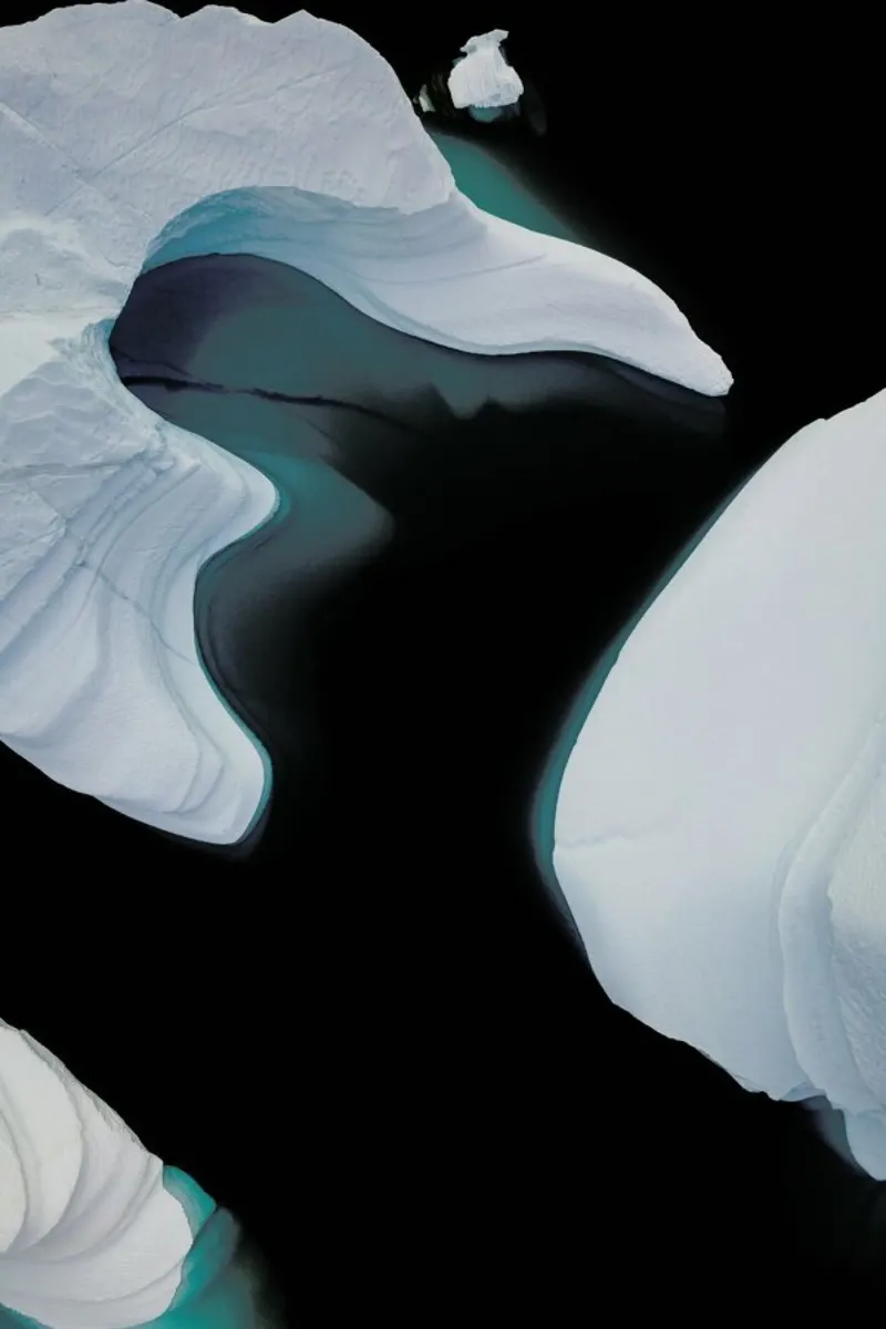 Abstract Ice Formation pellicola backlit da EyeEm Mobile GmbH