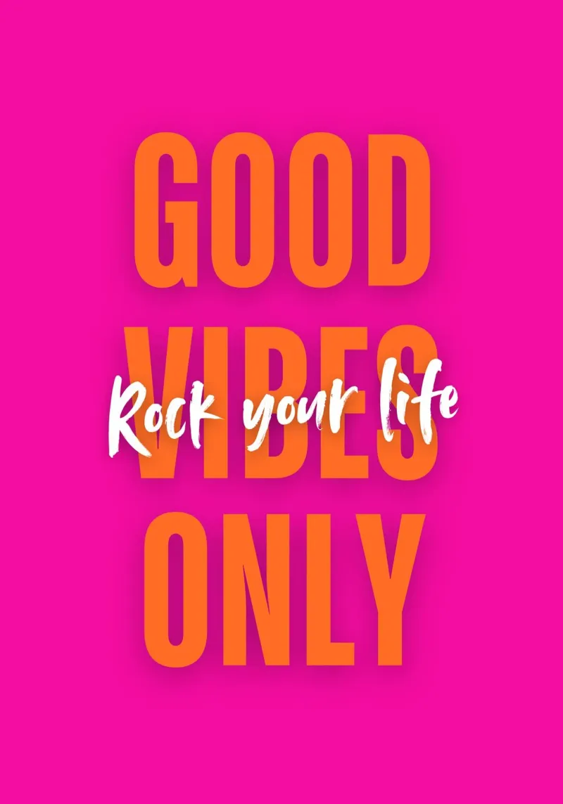 Good Vibes Only - Rock your life carta hahnemühle da DigiWunderwerk