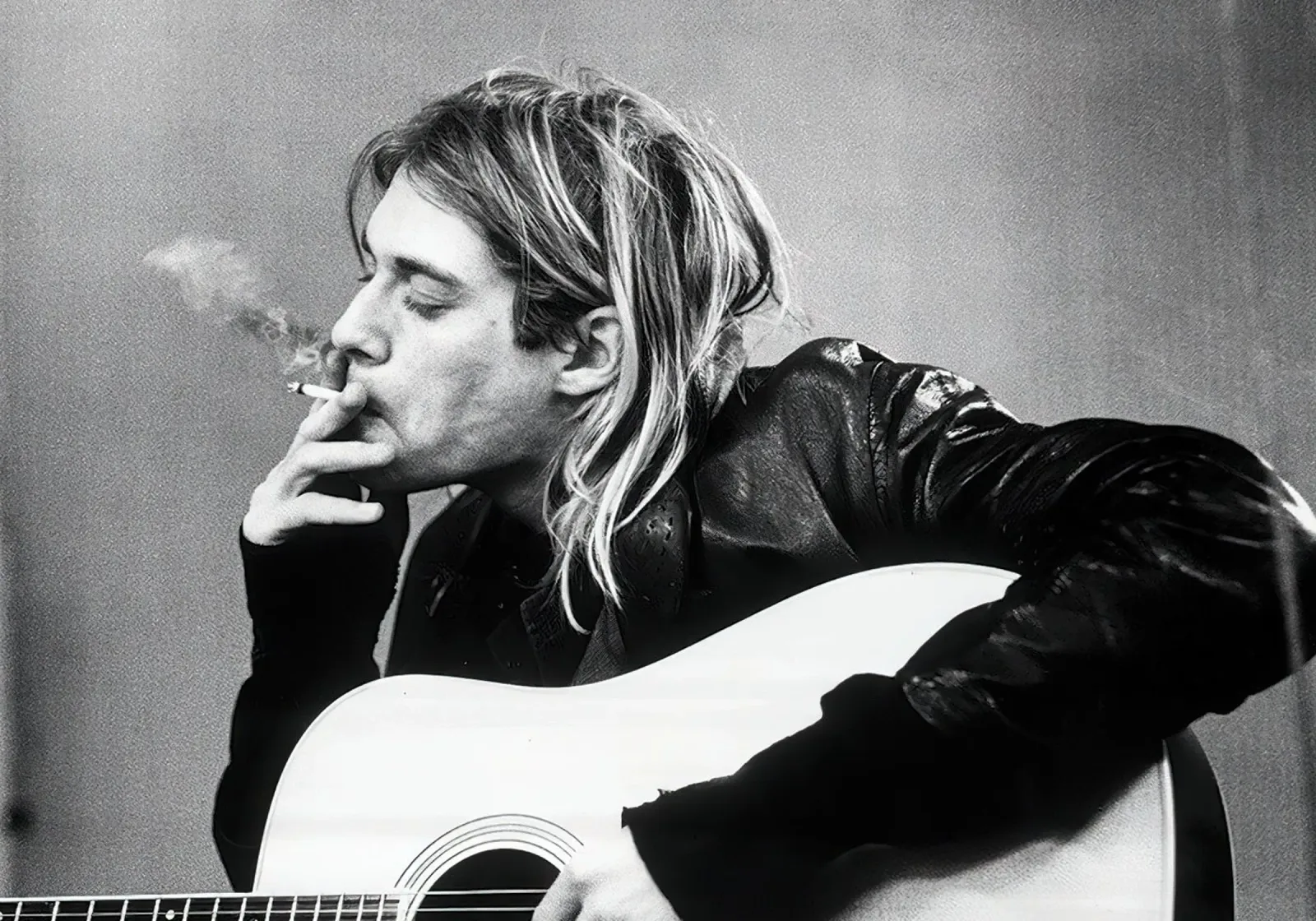 Kurt Cobain Classico B&N pellicola backlit da Beth Pop Culture