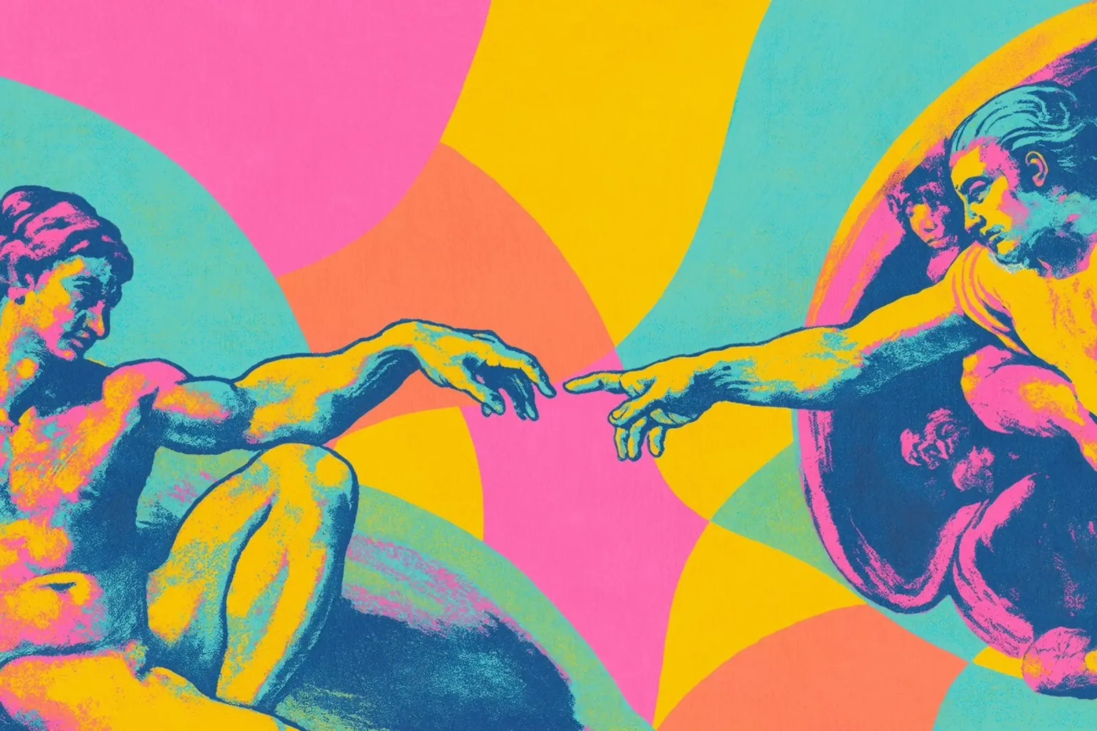 The Touch (Neon Masters Series) alluminio dibond da treechild