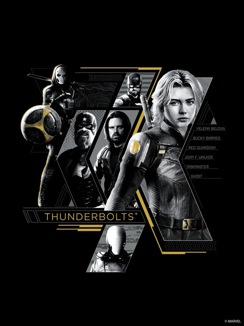Thunderbolts* - gemeinsam! poster con telaio in alluminio da MARVEL Designs by JUNIQE