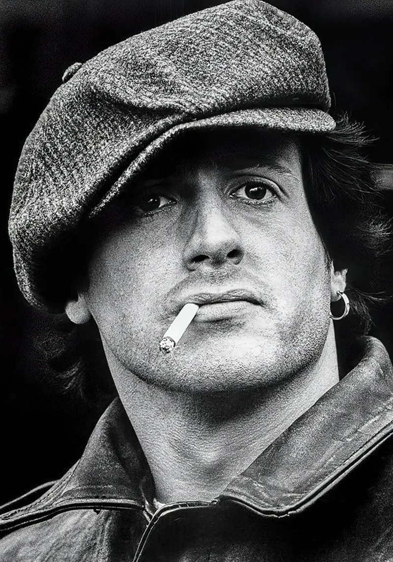 Ritratto d'epoca di Sylvester Stallone pellicola backlit da Beth Pop Culture