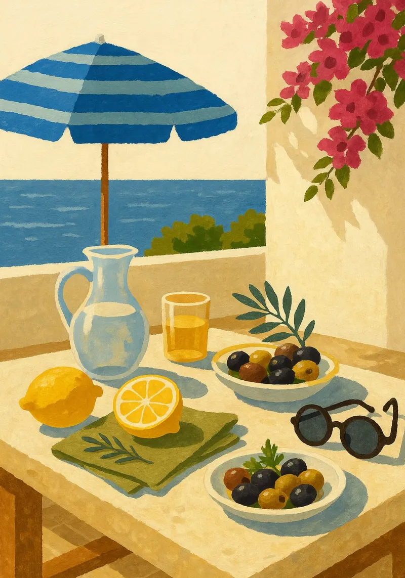 Mediterranean Table Hahnemühle von Mosaic Dialogue