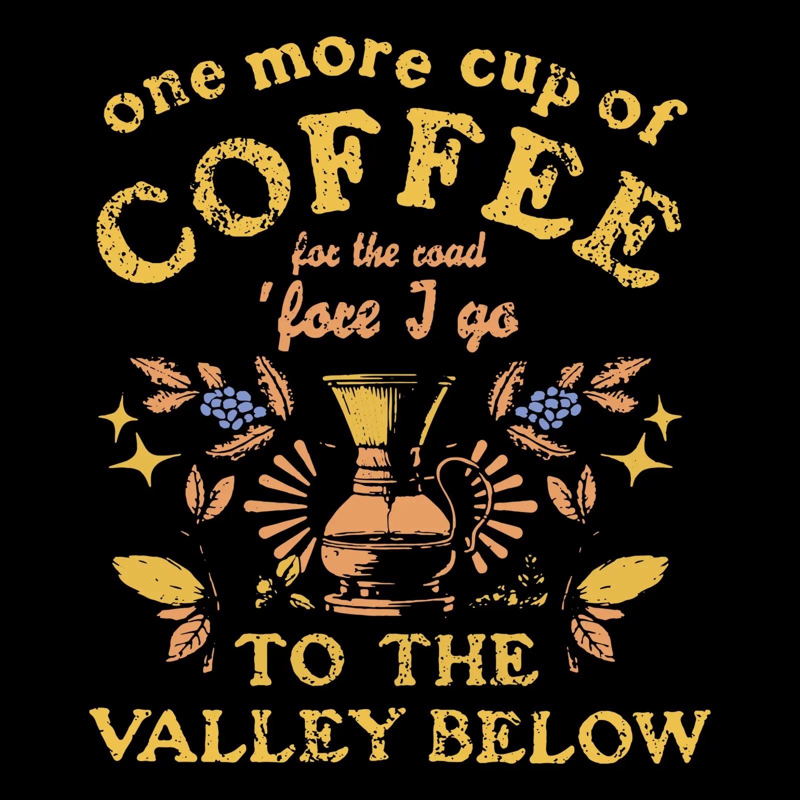 Un'altra tazza di caffè (Bob Dylan) poster con telaio in alluminio da Gunawan Rb