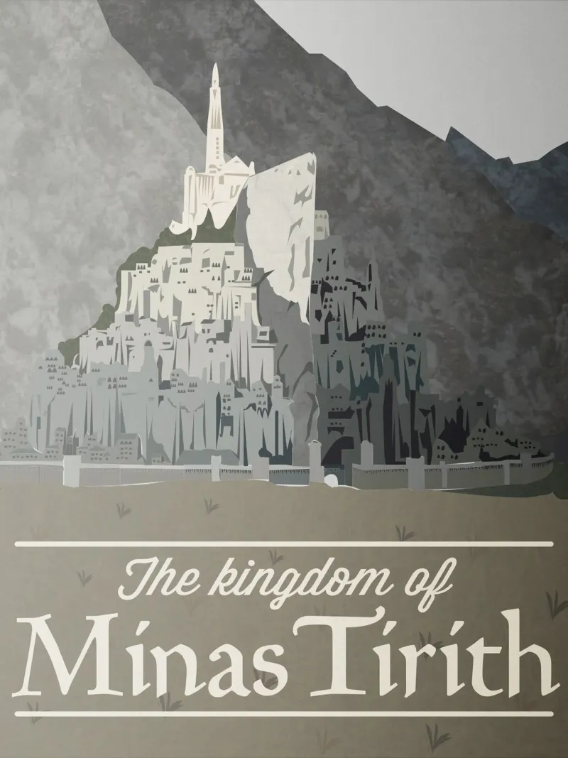 Il Regno di Minas Tirith carta hahnemühle da Junkie Movie