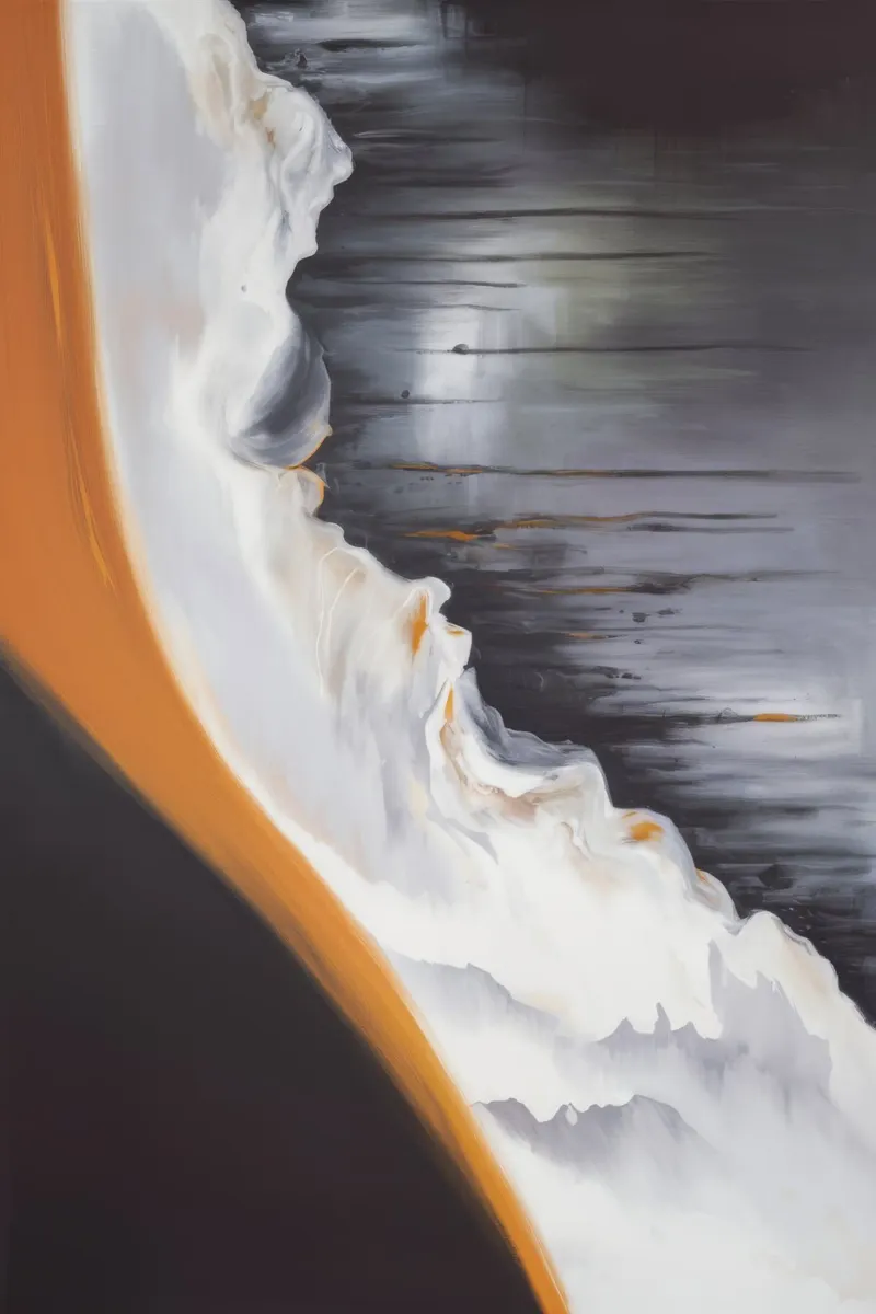 Erosie Vlam Rand canvas met Baklijst van Monarch Arc