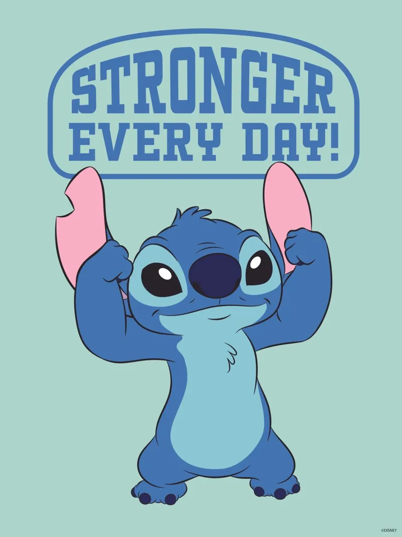 Stitch - Stronger every day! plexiglass da Stitch