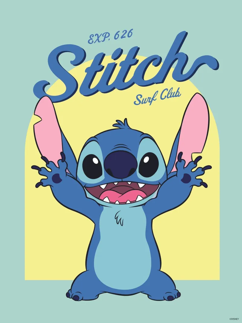 Stitch - Surf Club II acrylic glass by Stitch
