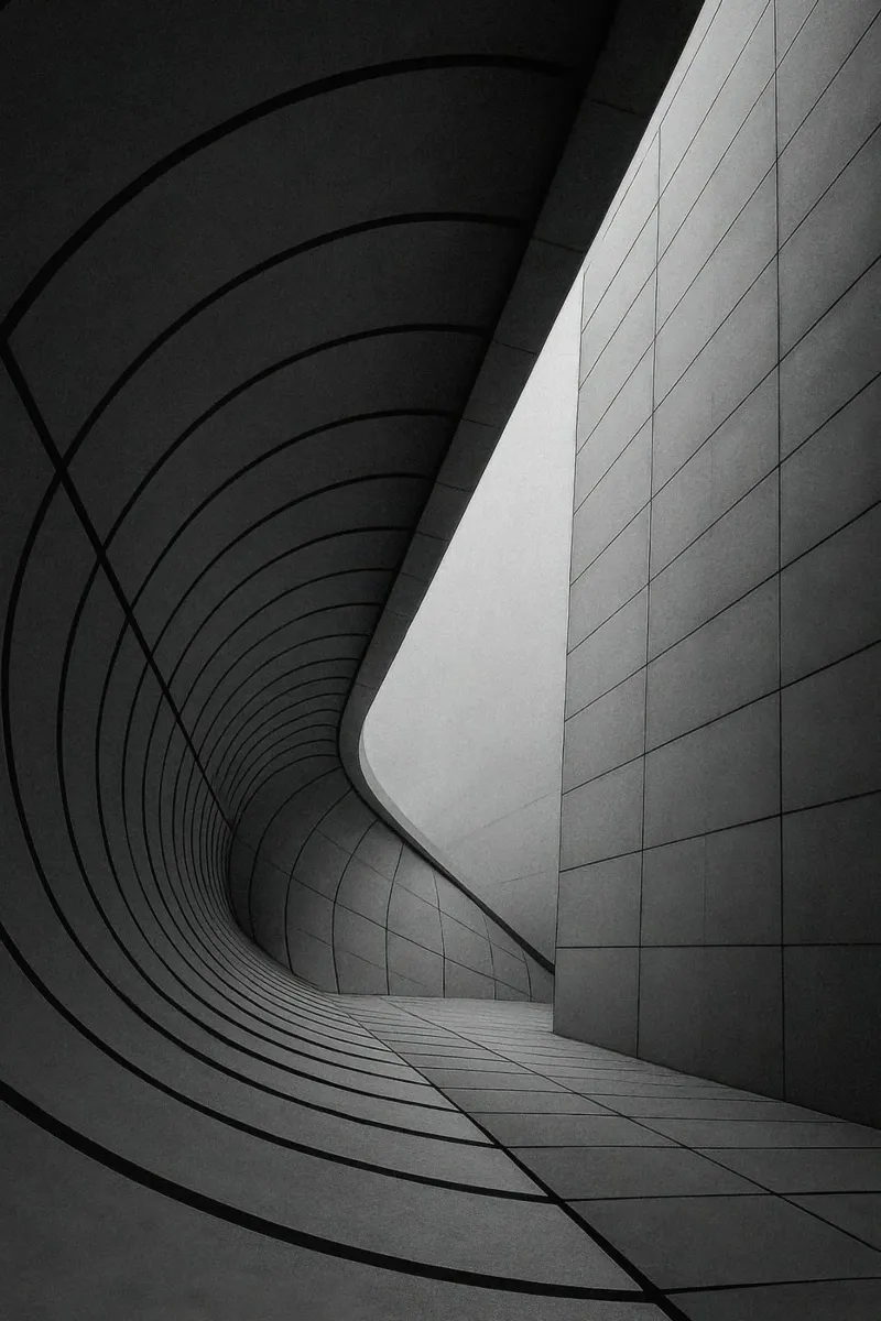 Curve ipnotiche a Tokyo - Ode all'architettura futuristica pellicola backlit da Black & White