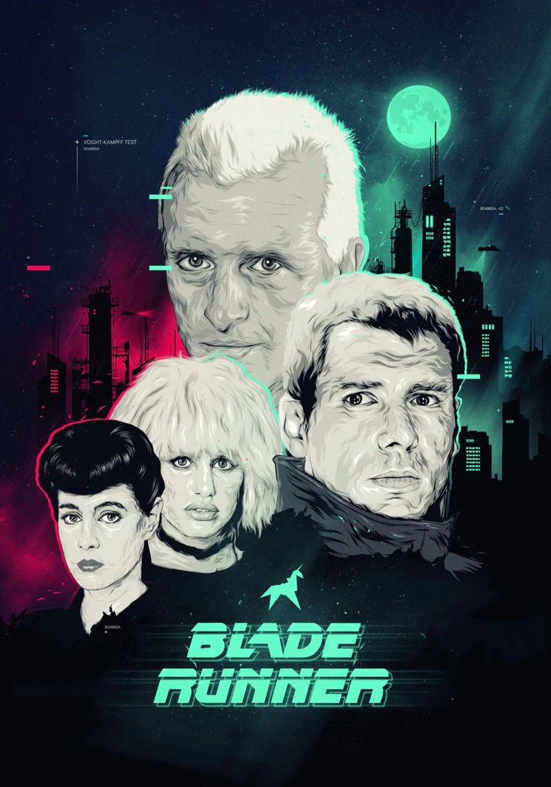 Eine Hommage an Blade Runner Poster von Junkie Movie 2