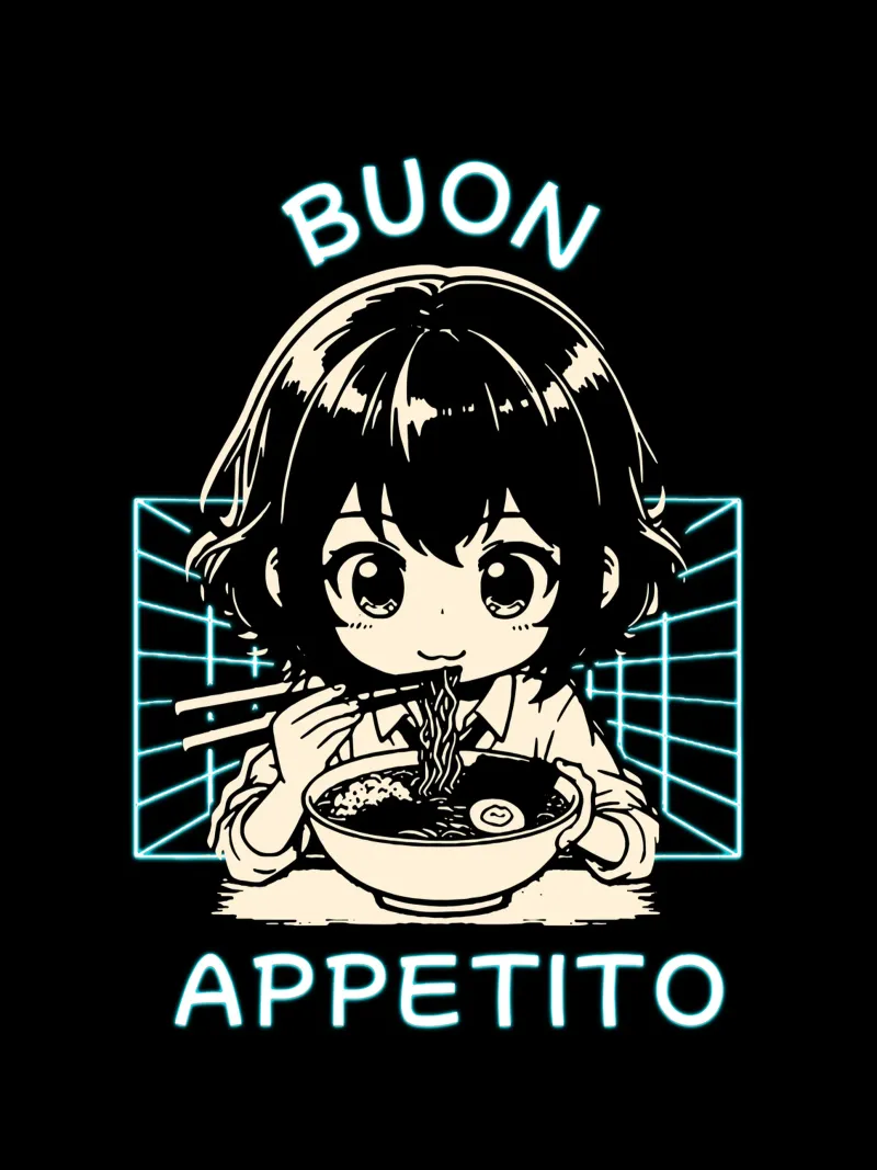 Buon Appetito pellicola backlit da Gunawan Rb